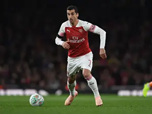 Arsenal V Blackpool Carabao Cup 2018-19 Prints: Mkhitaryan Shines: Arsenal Dominates Blackpool in Carabao Cup