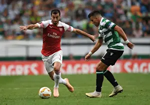 Sporting Lisbon V Arsenal 2018-19 Prints: Mkhitaryan vs Acuna: Battle in the Europa League - Sporting CP vs Arsenal
