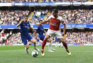 Chelsea V Arsenal 2018-19 Prints: Mkhitaryan vs Jorginho: A Premier League Showdown - Chelsea vs Arsenal (2018-19)