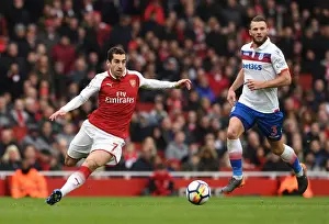Arsenal V Stoke City 2017-18 Prints: Mkhitaryan vs Pieters: Clash at the Emirates - Arsenal vs Stoke City
