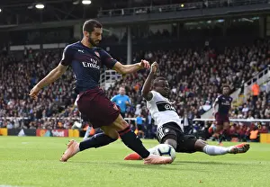 Fulham V Arsenal 2018-19 Prints: Mkhitaryan vs Seri: Battle for Ball Control - Fulham vs Arsenal, Premier League 2018-19