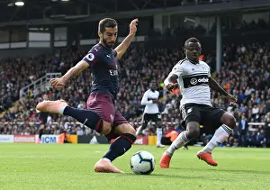Fulham V Arsenal 2018-19 Prints: Mkhitaryan vs Seri: A Battle for Ball Control - Premier League 2018-19: Fulham vs Arsenal