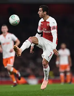 Arsenal V Blackpool Carabao Cup 2018-19 Prints: Mkhitaryan's Brilliance: Arsenal Cruises Past Blackpool in Carabao Cup