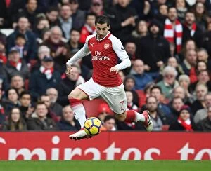 Images Dated 11th March 2018: Mkhitaryan's Brilliant Performance: Arsenal vs. Watford, Premier League 2017-18