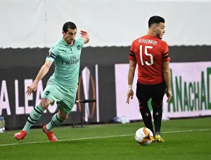 Stade Rennes V Arsenal 2018-19 Prints: Mkhitaryan's Nutmeg: Arsenal's Edge in Europa League Clash against Rennes