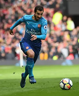 Manchester United V Arsenal 2017-18 Prints: Mkhitaryan's Return: A Battle at Old Trafford - Manchester United vs Arsenal