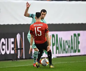 Stade Rennes V Arsenal 2018-19 Prints: Mkhitaryan's Slick Nutmeg: Arsenal's Advantage Over Rennes in Europa League Showdown