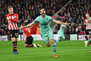 Southampton V Arsenal 2018-19 Prints: Mkhitaryan's Stunner: Arsenal's Game-Winning Goal vs. Southampton (2018-19)