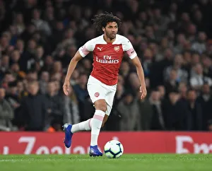 Arsenal V Newcastle United 2018-19 Prints: Mo Elneny: In Action for Arsenal Against Newcastle United, Premier League 2018-19