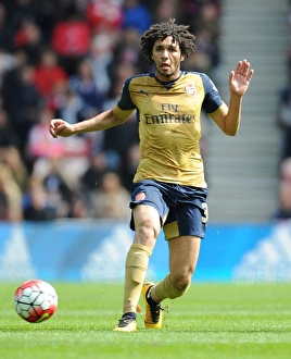 Sunderland V Arsenal 2015-16 Prints: Mohamed Elneny in Action: Arsenal vs. Sunderland (2015-16)