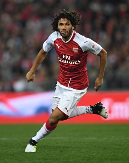 Sydney Western Wanderers V Arsenal 2017-18 Prints: Mohamed Elneny in Action: Arsenal vs. Western Sydney Wanderers (2017-18)