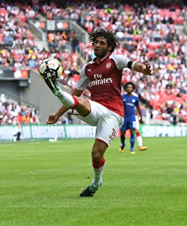 Arsenal V Chelsea - FA Community Shield 2017-18 Prints: Mohamed Elneny in Action: Arsenal vs. Chelsea - FA Community Shield 2017-18