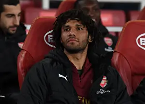 Arsenal V Newcastle United 2018-19 Prints: Mohamed Elneny (Arsenal). Arsenal 2:0 Newcastle United