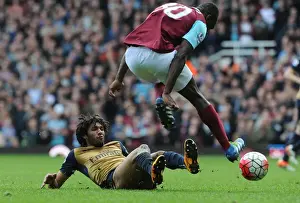 Mohamed Elneny (Arsenal) Michail Antonio (West Ham). West Ham United 3: 3 Arsenal