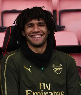 AFC Bournemouth V Arsenal 2018-19 Prints: Mohamed Elneny: Arsenal's Focus Ahead of AFC Bournemouth Clash (2018-19)