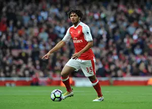 Arsenal V Middlesbrough 2016-17 Prints: Mohamed Elneny: Arsenal's Midfield Maestro Shines Against Middlesbrough