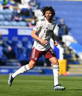 Leicester City V Arsenal 2020-21 Prints: Mohamed Elneny: Arsenal's Midfield Maestro Shines in Premier League Clash Against Leicester City
