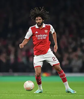 Arsenal V FC Zurich 2022-23 Prints: Mohamed Elneny: Arsenal's Midfield Maestro Shines in UEFA Europa League Clash Against FC Zurich (2022-23)