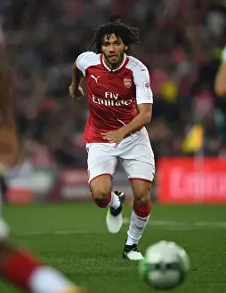 Sydney Western Wanderers V Arsenal 2017-18 Prints: Mohamed Elneny: Arsenal's Midfield Star Shines in Sydney (2017-18)