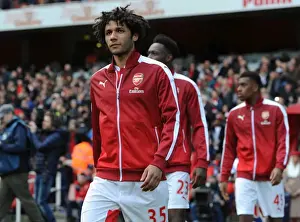 Arsenal V Crystal Palace 2015-16 Prints: Mohamed Elneny: Focused and Ready - Arsenal vs Crystal Palace (2015-16)