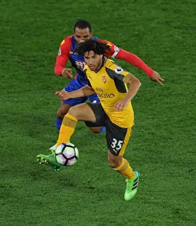 Crystal Palace V Arsenal 2016-17 Prints: Mohamed Elneny vs. Jason Puncheon: A Midfield Battle at Selhurst Park - Crystal Palace vs