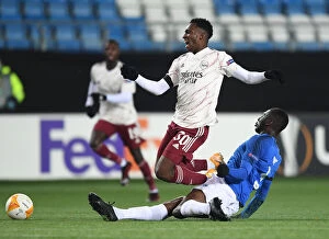 Images Dated 26th November 2020: Molde vs Arsenal: Nketiah Faces Off in Europa League Clash