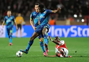 Monaco V Arsenal 2014/15 Prints: Monaco vs. Arsenal: A Battle in the UEFA Champions League Round of 16 (2014/15)