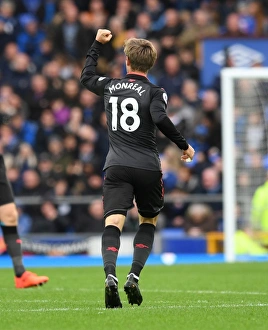 Everton V Arsenal 2017-18 Prints: Monreal Scores First: Everton vs Arsenal, Premier League 2017-18