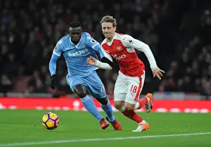Monreal vs. Diouf: Battle at Emirates Stadium - Arsenal v Stoke City, Premier League 2016-17