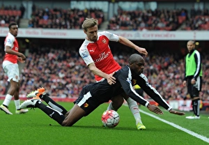 Monreal vs. Nyom: Intense Battle in Arsenal vs. Watford Premier League Clash