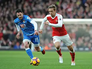 Arsenal V AFC Bournemouth 2016/17 Prints: Monreal vs. Smith: Clash at Emirates Stadium - Arsenal v AFC Bournemouth