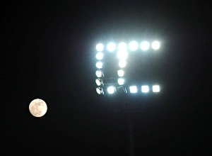 Queens Park Rangers V Arsenal 2014-15 Prints: Moonlit Rivalry: Queens Park Rangers vs. Arsenal