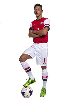 MUNICH, GERMANY - SEPTEMBER 04: Arsenal photo shoot with new signing Mesut Ozil on September 4