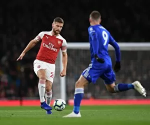 Arsenal v Leicester City 2018-19 Collection: Mustafi 1 181022WAFC