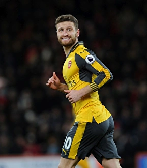 AFC Bournemouth V Arsenal 2016-17 Prints: Mustafi in Action: Arsenal vs. Bournemouth, Premier League 2016-17