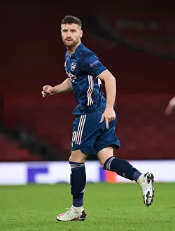 Arsenal V SK Rapid Wien 2020-21 Prints: Mustafi in Action: Arsenal vs. Rapid Wien, Europa League 2020-21