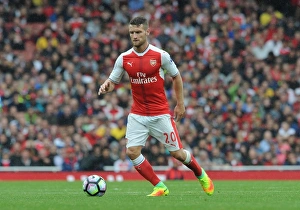Arsenal V Southampton 2016-17 Prints: Mustafi in Action: Arsenal vs Southampton, 2016-17 Premier League