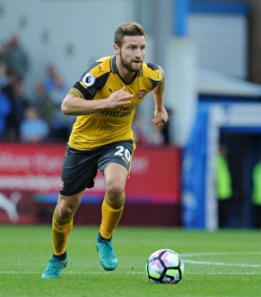 Burnley V Arsenal 2016-17 Prints: Mustafi in Action: Burnley vs. Arsenal, Premier League 2016-17