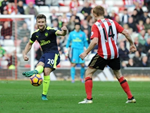 Sunderland V Arsenal 2016-17 Prints: Mustafi in Action: Sunderland vs. Arsenal, Premier League 2016-17