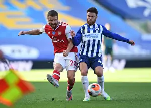 Mustafi Barely Escapes Pressure from Connolly During Arsenal's Tight Battle with Brighton (2020)