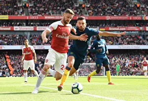 Arsenal V West Ham United 2018-19 Prints: Mustafi Faces Off Against Snodgrass: Arsenal vs. West Ham United, Premier League 2018-19