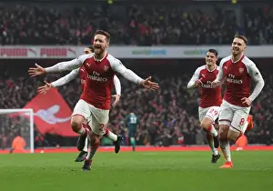 Mustafi and Ramsey's Unforgettable Goal Celebration: Arsenal's Victory Moment vs. Tottenham (2017-18)