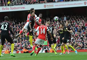 Arsenal V Manchester City 2016-17 Prints: Mustafi Scores Arsenal's Second: Arsenal vs Manchester City, Premier League 2016-17