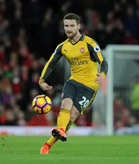 Liverpool V Arsenal 2016-17 Prints: Mustafi Stands Firm Against Liverpool in Intense Premier League Showdown, 2016-17