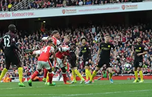 Arsenal V Manchester City 2016-17 Prints: Mustafi Strikes Back: Arsenal's Comeback Goal vs Manchester City (2016-17)