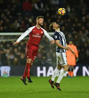 West Bromwich Albion V Arsenal 2017-18 Prints: Mustafi vs Rodriguez: Clash at The Hawthorns - West Bromwich Albion vs Arsenal