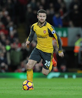 Liverpool V Arsenal 2016-17 Prints: Mustafi's Battle: Arsenal vs. Liverpool, Premier League 2016-17