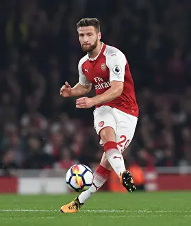 Arsenal V West Bromwich Albion 2017-18 Prints: Mustafi's Determination: Arsenal's Shield Against West Bromwich Albion