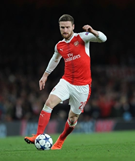 Arsenal V Bayern Munich 2016-17 Prints: Mustafi's Unyielding Performance: Arsenal vs