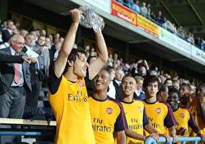 Nacer Barazite (Arsenal) with the Chapman Trophy